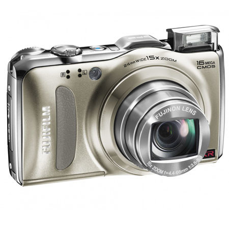 Fujifilm FinePix F600EXR 16MP 15x Optical Digital Camera - Gold