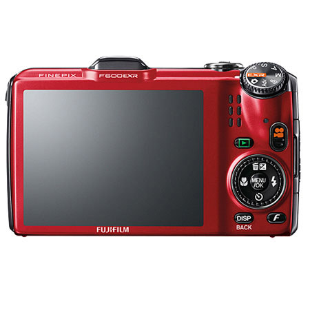 Fujifilm FinePix F600EXR 16MP 15x Optical Digital Camera - Red
