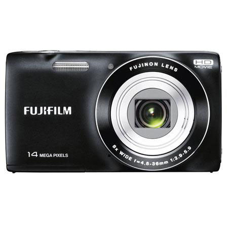 Fujifilm FinePix JZ100 Digital Camera, Black - Bundle