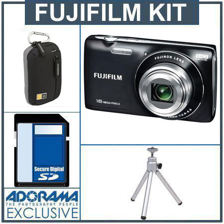 Fujifilm FinePix JZ250 Digital Camera, Black 16219902 A - Adorama