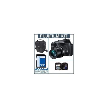 Fujifilm FinePix SL300 Digital Camera, Black - Bundle