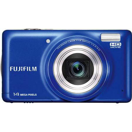 Fujifilm FinePix T350 14MP Digital Camera Blue Bundle