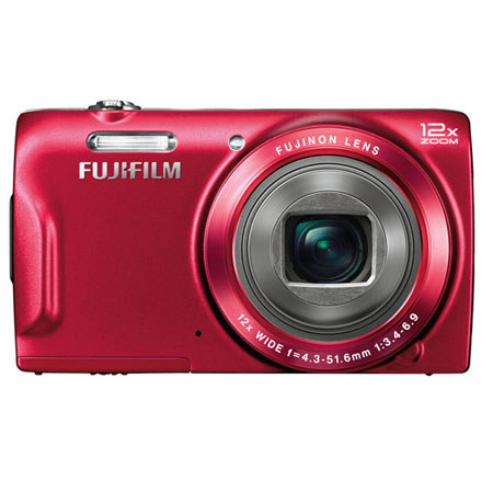 Fujifilm FinePix T550 Digital Camera, Red