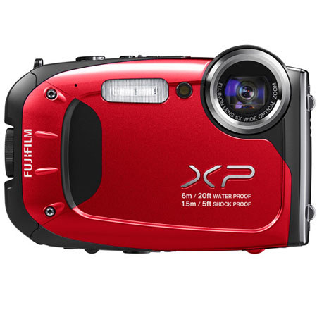 Fujifilm FinePix XP60 Waterproof Digital Camera, Red