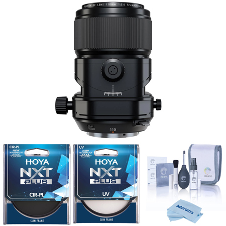 Fujifilm Fujinon GF 110mm f/5.6 T/S Macro Lens, Bundle w/72mm UV and CPL Filters
