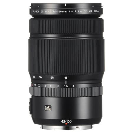 Fujifilm GF 45-100mm f/4 R LM WR Lens, Bundle with Hoya 82mm UV and CPL Filters