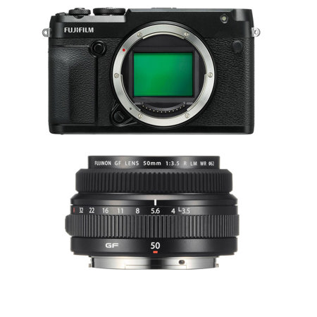Fujifilm GFX 50R Medium Format Mirrorless Camera W/GF 50mm f/3.5 R LM WR Lens