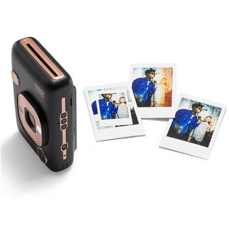 Fujifilm Instax Hybrid Mini LiPlay Instant Camera, Elegant Black