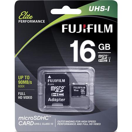 Fujifilm 16GB Class 10 UHS-1 microSDHC Memory Card