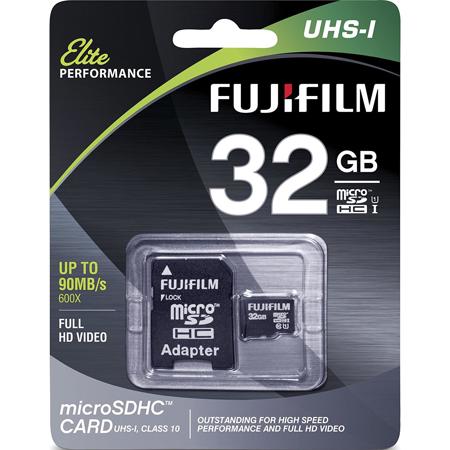 Fujifilm 32GB Class 10 UHS-1 microSDHC Memory Card