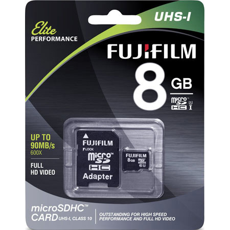 Fujifilm 8GB Class 10 UHS-1 microSDHC Memory Card