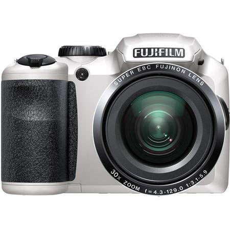 Fujifilm FinePix S6800 Digital Camera, White