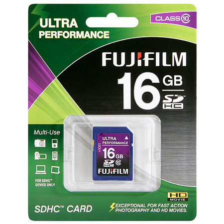 Fujifilm 16GB Class 10 SDHC Memory Card