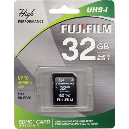 Fujifilm 32GB UHS-1 High Performance SDHC Memory Card (45 MB/s)
