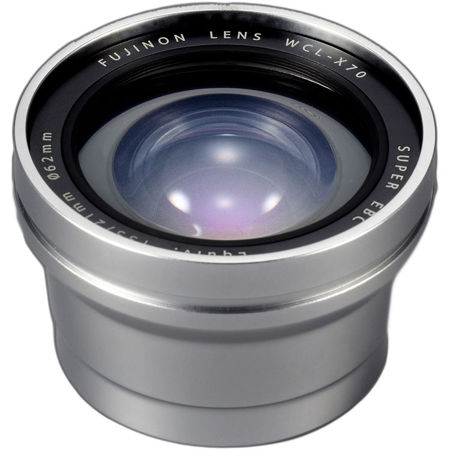 Fujifilm WCL-X70 Wide Conversion Lens for X70 Digital Camera, Silver