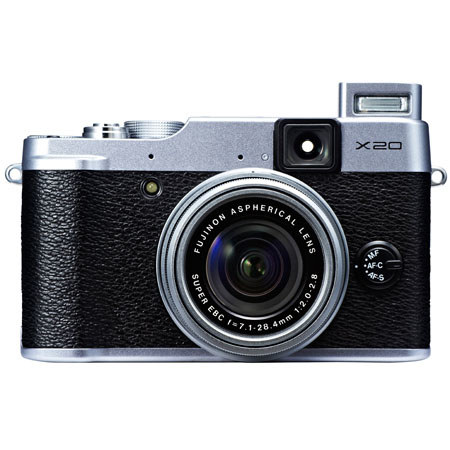 Fujifilm X20 Digital Camera, 12 Megapixels,28-112mm F2-2.8 Lens - Silver