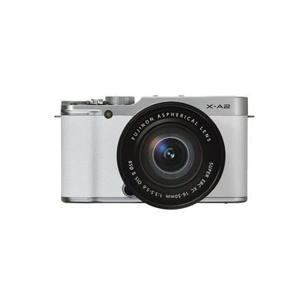 Fujifilm X-A2 Mirrorless Camera with XC 16-50mm f/3.5-5.6 Lens- White