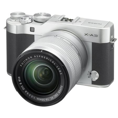 Fujifilm X-A3 Mirrorless with 16-50mm OIS II Lens, Silver