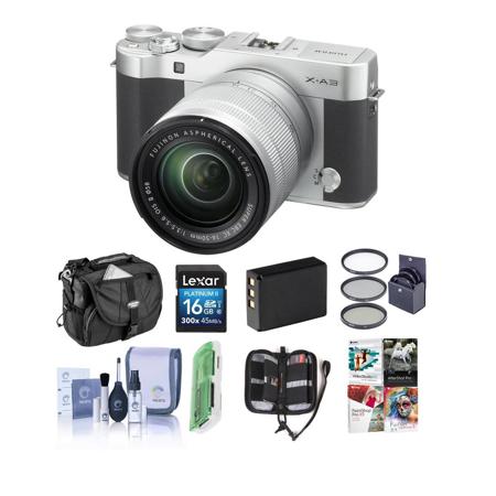 Fujifilm X-A3 Mirrorless with 16-50mm OIS II Lens Silver With