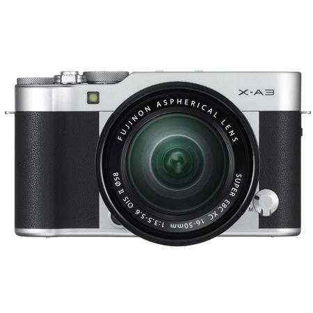 Fujifilm X-A3 Mirrorless with 16-50mm OIS II Lens, Silver