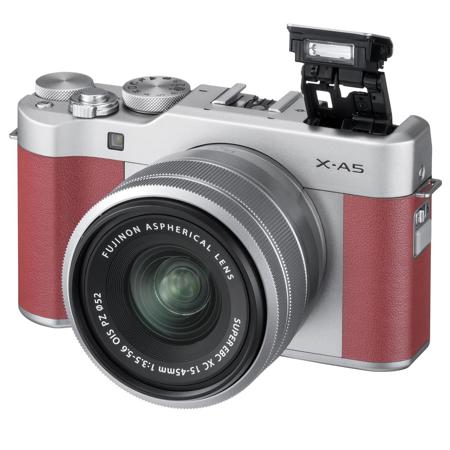 FUJIFILM XA5 デジタルカメラ 15-45mmレンズ付き Fujifilm X-A5 Mirrorless Camera with XC 15-45mm OIS PZ Lens, Pink