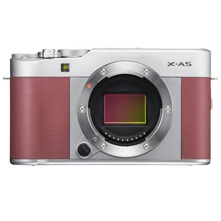 Fujifilm X-A5 Mirrorless Camera with XC 15-45mm OIS PZ Lens, Pink
