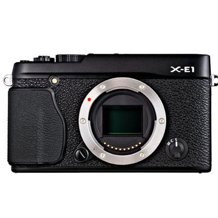 Fujifilm X-E1 Mirrorless Digital Camera Body, 16.3 MP, Black - Bundle "M"