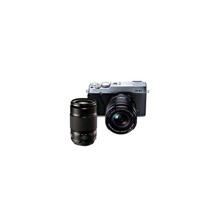 Fujifilm X-E1 DSLR Bundled w/Fujifilm XF 18-55mm & XF 55-200mm OIS Zoom Lenses