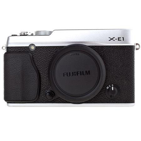 Fujifilm X-E1 Mirrorless Digital Camera Body, Silver - Bundle "N"