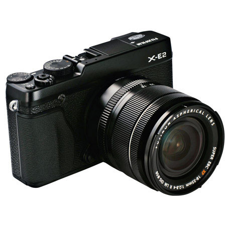 Fujifilm X-E2 Camera w/XF 18-55mm F2.8-4 R LM OIS Lens Kit Black