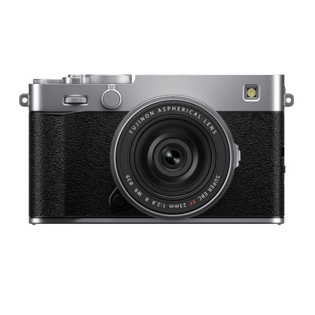 Fujifilm X-E5 Mirrorless Camera with XF 23mm f/2.8 R WR Lens, Silver