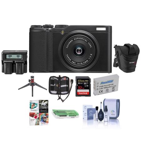 Fujifilm X-F10 Digital Camera with 18.5mm WA Lens Black W/Premium Accessory Kit