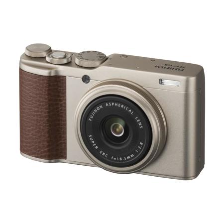 Fujifilm XF10 Digital Camera with 18.5mm Wide Angle Lens, Champagne Gold