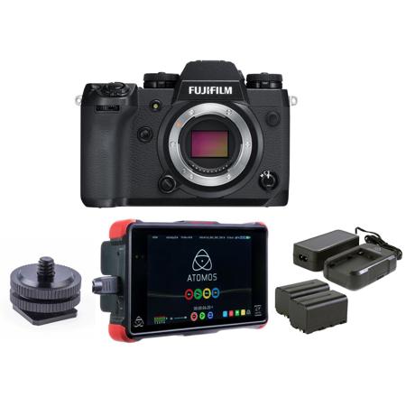 Fujifilm X-H1 Mirrorless Camera Body Black W/Atomos Ninja Flame 7" Monitor Kit