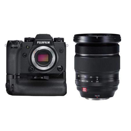 Fujifilm X-H1 Mirrorless Body with Power Booster Grip Kit/XF 16-55mm F2.8 R Lens