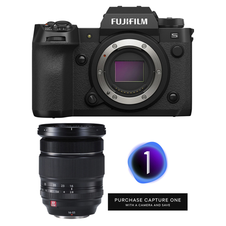Fujifilm X-H2S Camera w/XF 16-55mm f/2.8 R LM WR Lens, Bundle w/Included Value