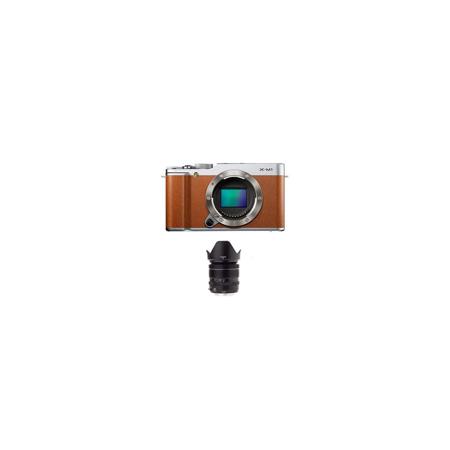 Fujifilm X-M1 Mirrorless Digital Camera Body, Brown - Bundle with Fujifilm XF 18-55mm Lens