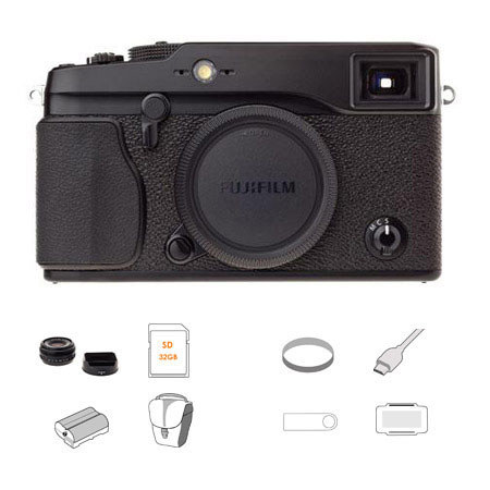 Fujifilm X-Pro1 Digital Camera Body, Bundle w/XF 18mm (27mm) F2.0 & Accessories