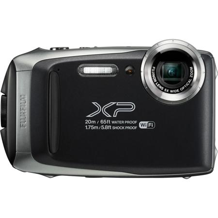 Fujifilm FinePix XP130 16.4MP Digital Camera, 5x Optical Zoom, 1080p Full HD Video, Motion Panorama 360, Wi-Fi, Water/Shock/Freeze/Dustproof, Dark Silver