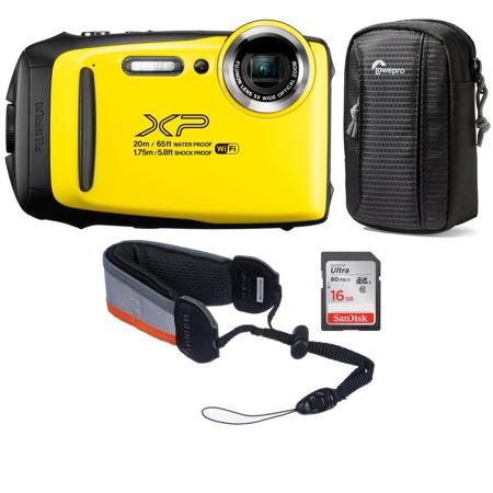 Fujifilm FinePix XP130 Digital Camera, Yellow - With Accessory Bundle
