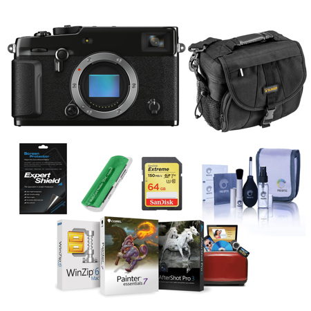 Fujifilm X-Pro3 Mirrorless Digital Camera, Black-With Free Mac Accessory Bundle