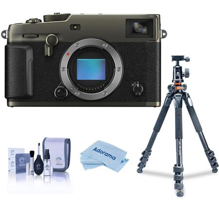 Fujifilm X-Pro3 Mirrorless Digital Camera, Dura Black With Vanguard Alta  Pro 264AT Tripod and TBH-100 Head with Arca-Swiss Type QR Plate, Cleaning 
