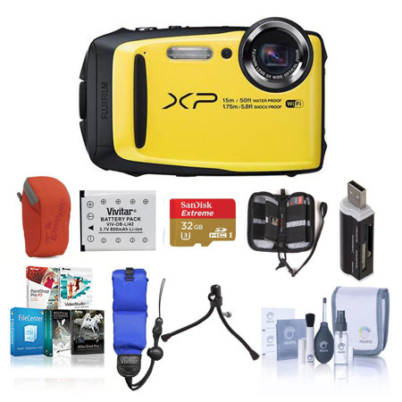 Fujifilm FinePix XP90 Digtal Camera,Water/Shockproof,Orange w/Premium Accessries