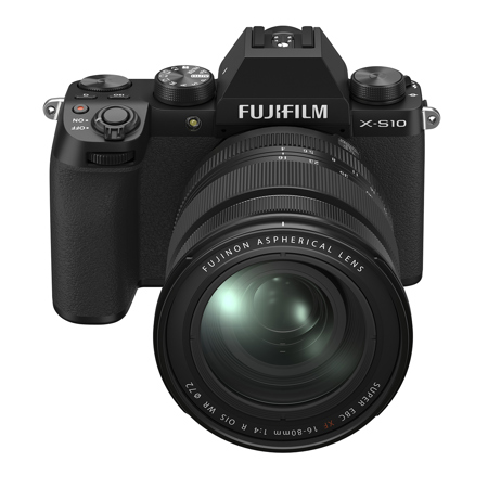 Fujifilm X-S10 Mirrorless Camera with XF 16-80mm f/4 R OIS WR Lens, Black