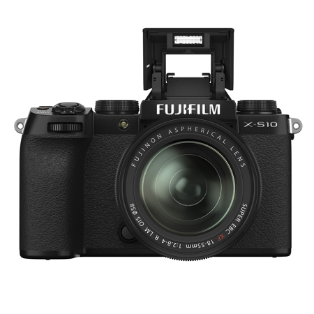 Fujifilm X-S10 Mirrorless Camera with XF 18-55mm f/2.8-4 R Lens, Black