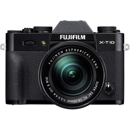 Fujifilm X-T10 16.3MP Mirrorless Camera with 16-50 & 50-230mm Lens, Black