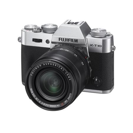 Fujifilm X-T10 Mirrorless with 18-55mm OIS Lens, Silver