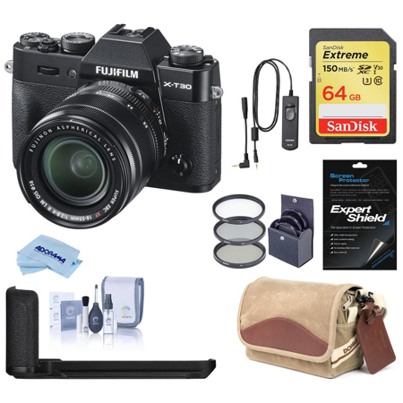 Fujifilm X-T30 ML Camera with XF 18-55mm f/2.8-4 R LM OIS Lens, Black W/ACC KIT