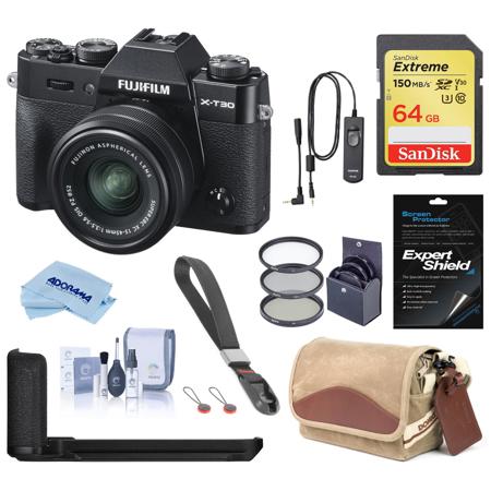 Fujifilm X-T30 Mirrorless Camera with XC 15-45mm f/3.5-5.6 Lens Black W/ACC KIT