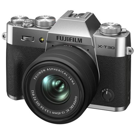 Fujifilm X-T30 II Mirrorless Camera with XC 15-45mm f/3.5 Lens, Silver